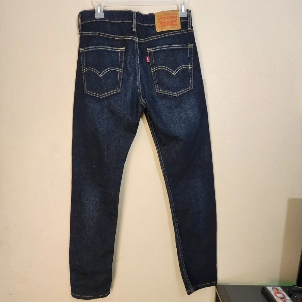Levis 510 Dark Wash Denim Skinny Jeans Size 28X30 Indie Grunge High Waisted Jean